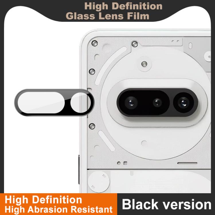 For Nothing Phone 3a 5G IMAK Rear Camera Lens Glass Film Black Version