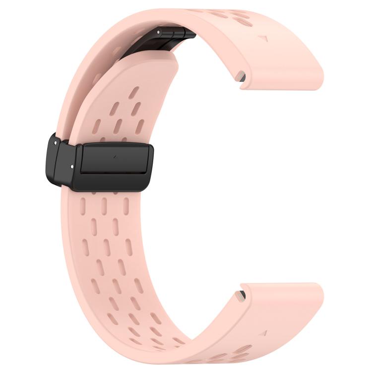 For Garmin QuickFit 20mm Kalebol Magnetic Buckle Silicone Watch Band