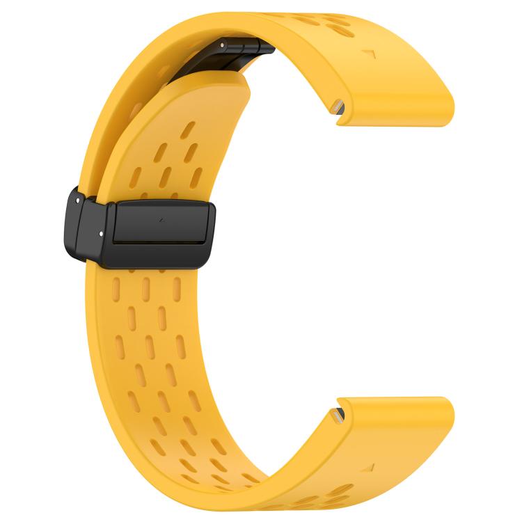 For Garmin QuickFit 22mm Kalebol Magnetic Buckle Silicone Watch Band