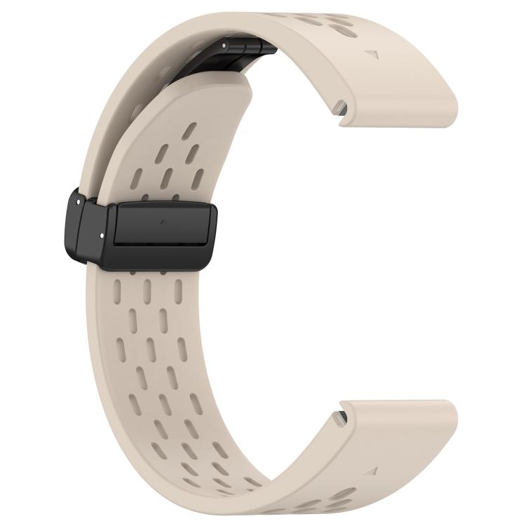 For Garmin QuickFit 22mm Kalebol Magnetic Buckle Silicone Watch Band
