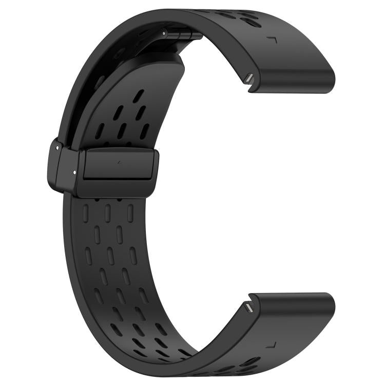 For Garmin QuickFit 26mm Kalebol Magnetic Buckle Silicone Watch Band