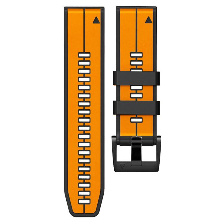 For Garmin QuickFit 22mm Kalebol Two-color Pin Silicone Watch Band