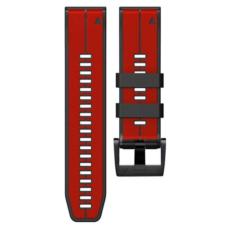 For Garmin QuickFit 22mm Kalebol Two-color Pin Silicone Watch Band