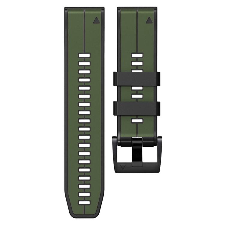 For Garmin QuickFit 22mm Kalebol Two-color Pin Silicone Watch Band