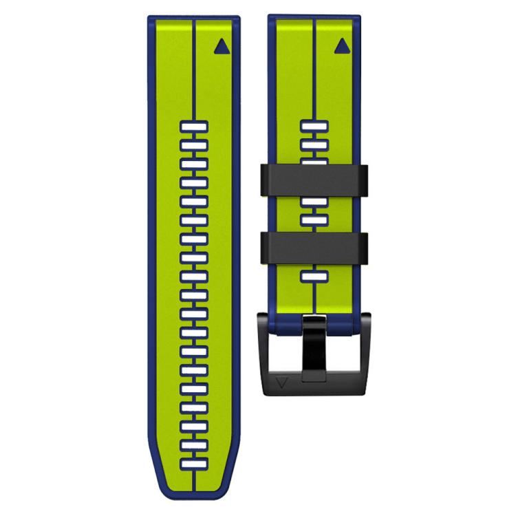 For Garmin QuickFit 22mm Kalebol Two-color Pin Silicone Watch Band