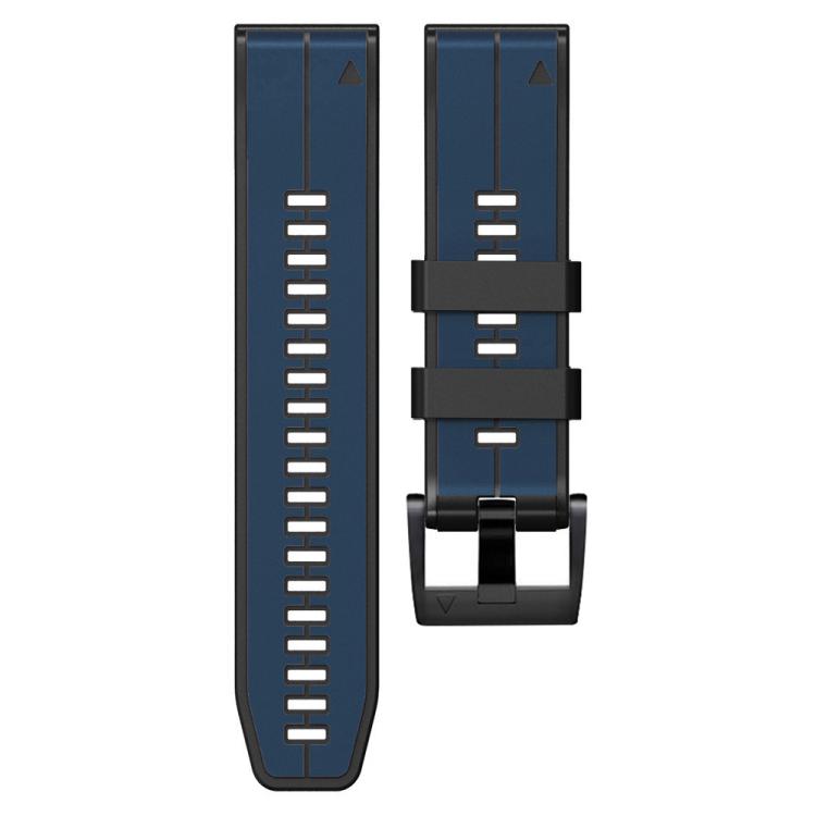 For Garmin QuickFit 22mm Kalebol Two-color Pin Silicone Watch Band