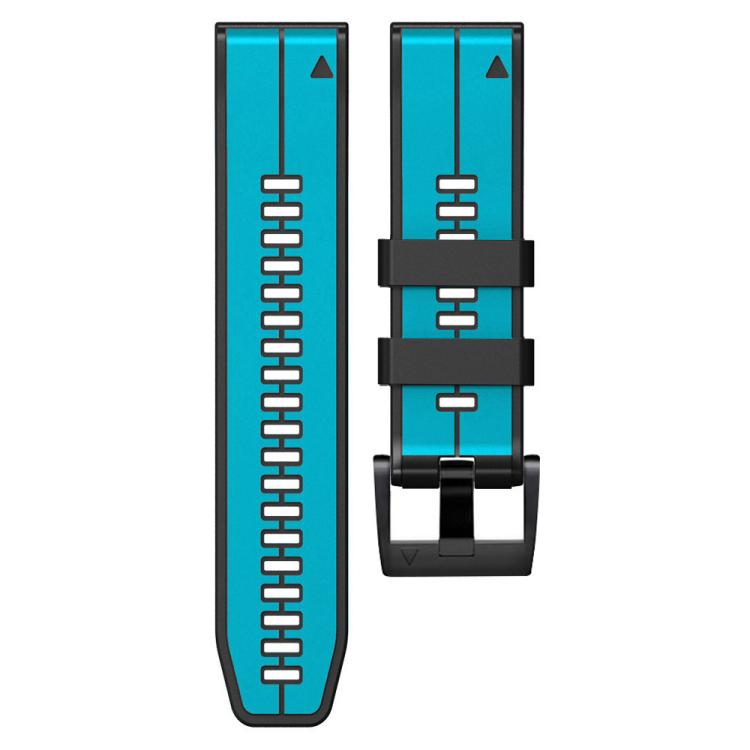 For Garmin QuickFit 22mm Kalebol Two-color Pin Silicone Watch Band