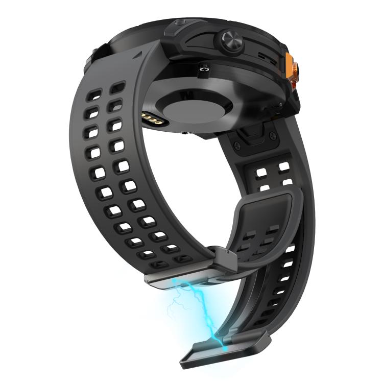 For Garmin QuickFit 26mm Kalebol Two-color Magnetic Silicone Watch Band