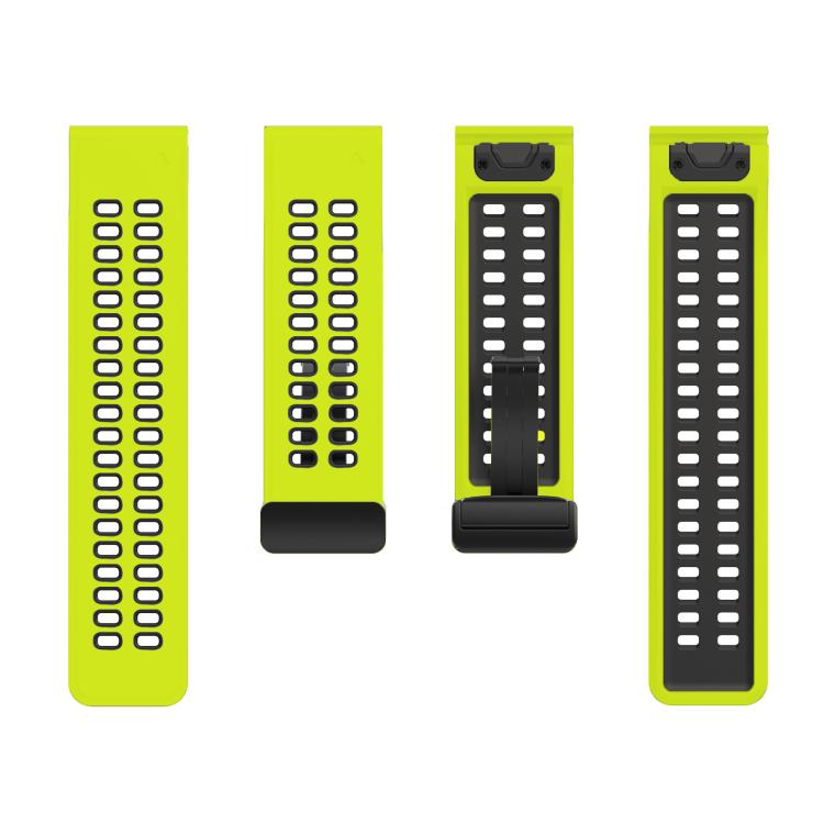 For Garmin QuickFit 26mm Kalebol Two-color Magnetic Silicone Watch Band