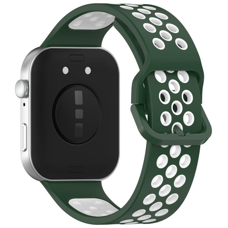 For Huawei Watch Fit3 Kalebol Two-tone Silicone Strap