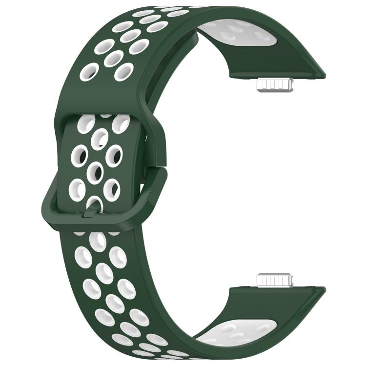 For Huawei Watch Fit3 Kalebol Two-tone Silicone Strap