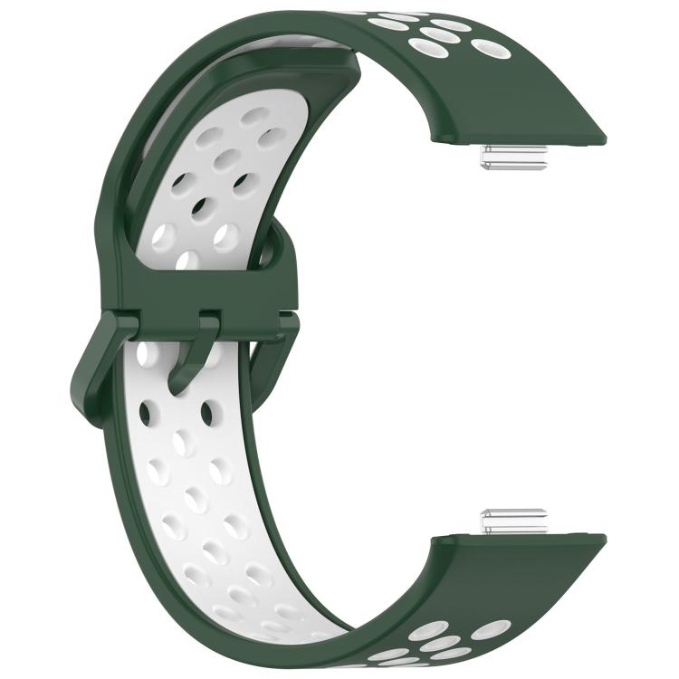 For Huawei Watch Fit3 Kalebol Two-tone Silicone Strap