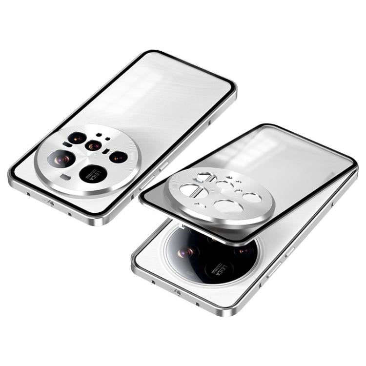 For Xiaomi 15 Ultra Snap Buckle Single-sided Metal Frame Frosted Phone Case