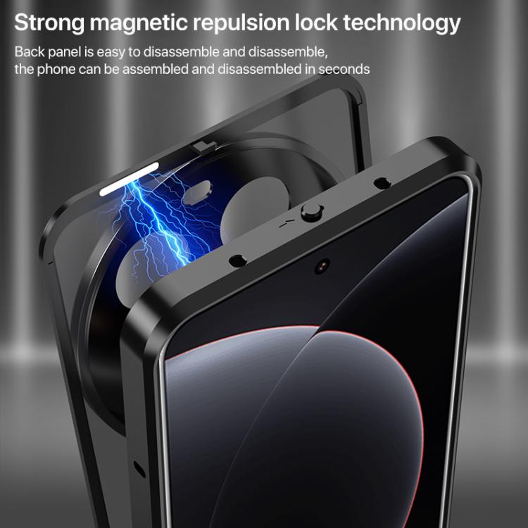 For Xiaomi 15 Ultra Snap Buckle Single-sided Metal Frame Frosted Phone Case