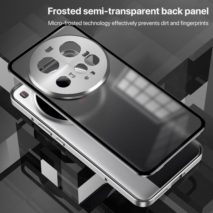 For Xiaomi 15 Ultra Snap Buckle Single-sided Metal Frame Frosted Phone Case