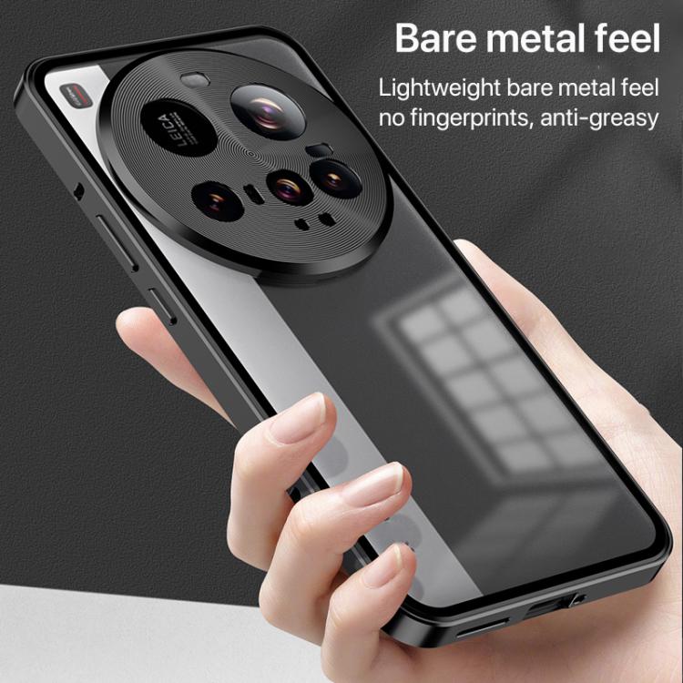 For Xiaomi 15 Ultra Snap Buckle Single-sided Metal Frame Frosted Phone Case