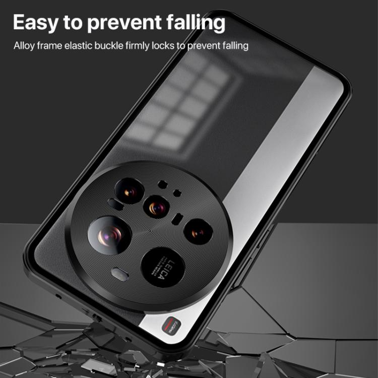 For Xiaomi 15 Ultra Snap Buckle Single-sided Metal Frame Frosted Phone Case