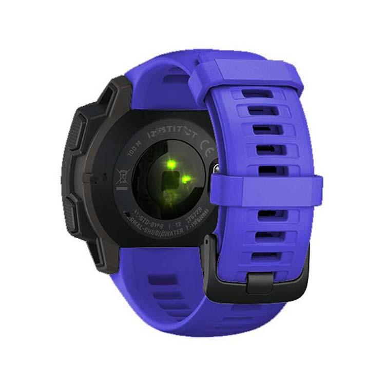 For Garmin Instinct 22mm Kalebol Steel Buckle Silicone Watch Band