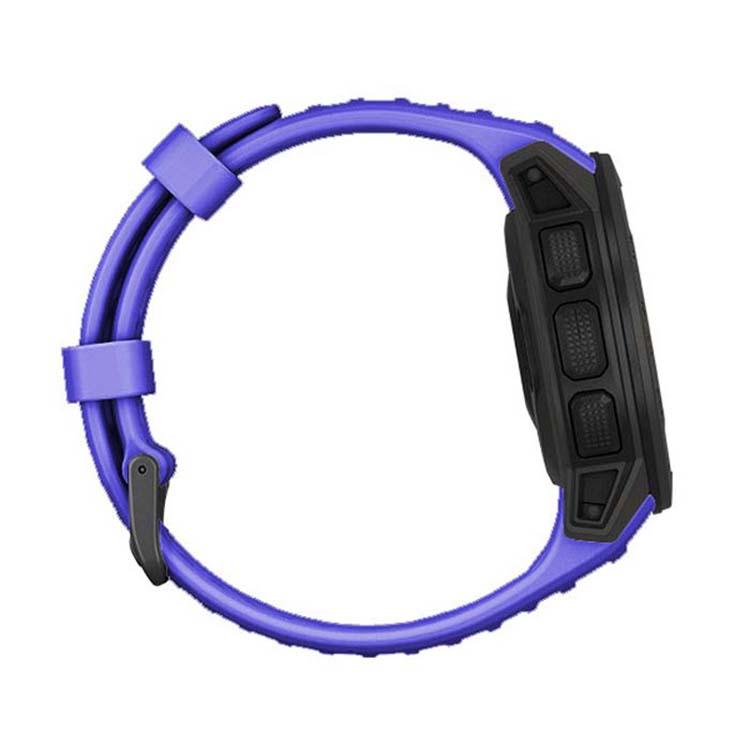 For Garmin Instinct 22mm Kalebol Steel Buckle Silicone Watch Band