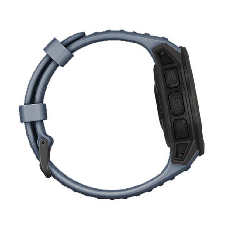 For Garmin Instinct 22mm Kalebol Steel Buckle Silicone Watch Band