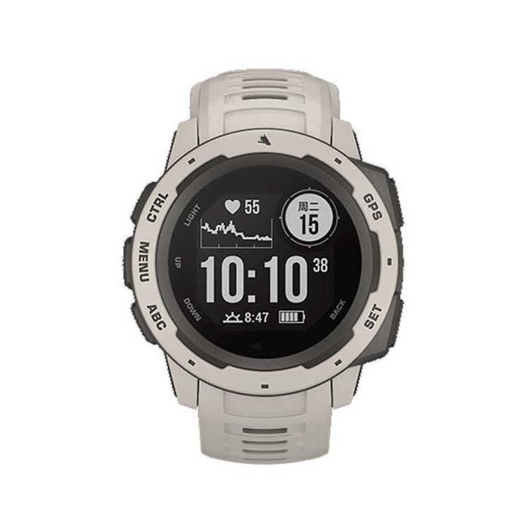 For Garmin Instinct 22mm Kalebol Steel Buckle Silicone Watch Band