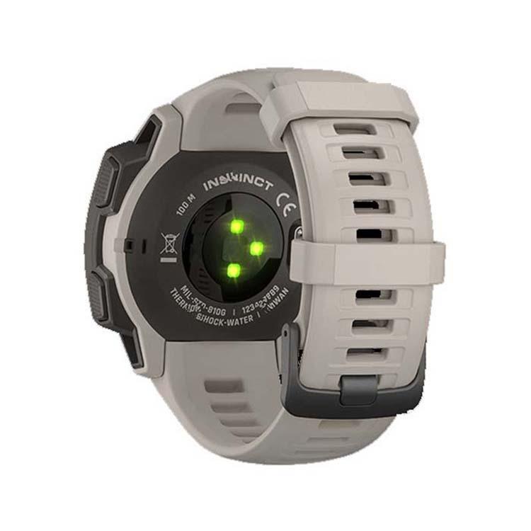 For Garmin Instinct 22mm Kalebol Steel Buckle Silicone Watch Band