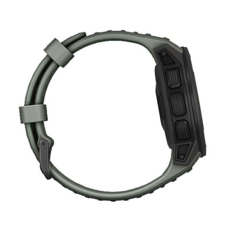 For Garmin Instinct 22mm Kalebol Steel Buckle Silicone Watch Band