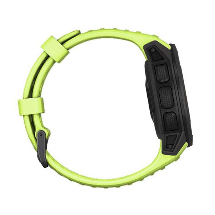 For Garmin Instinct 22mm Kalebol Steel Buckle Silicone Watch Band