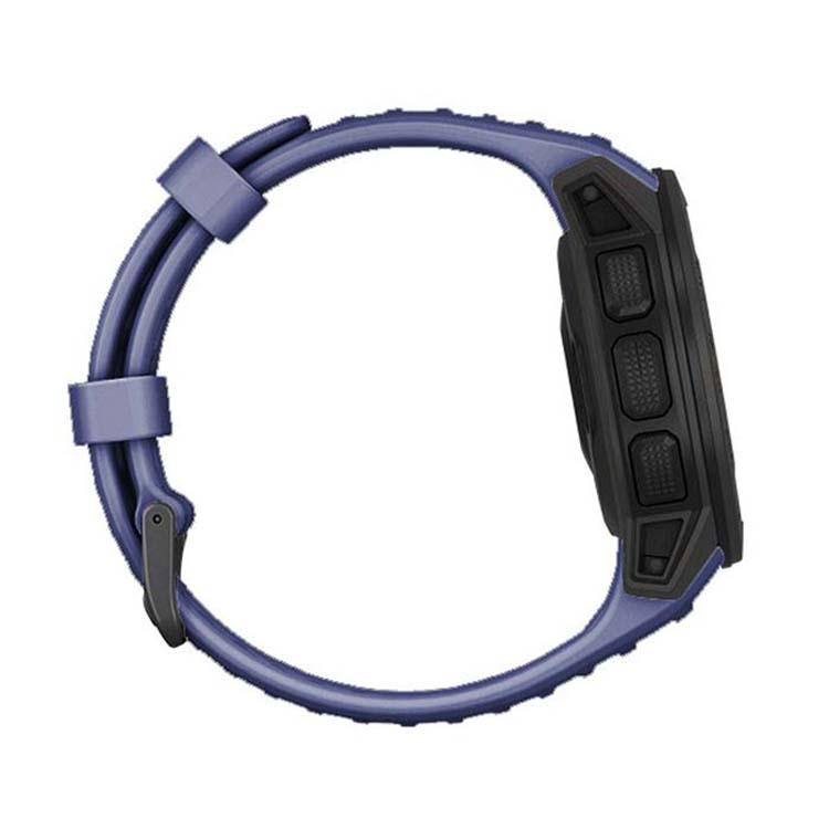 For Garmin Instinct 22mm Kalebol Steel Buckle Silicone Watch Band