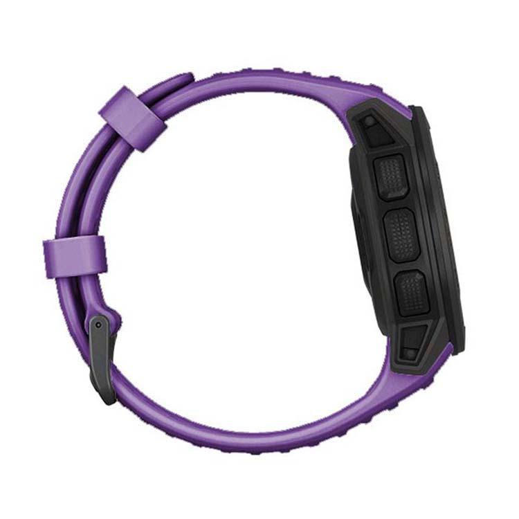 For Garmin Instinct 22mm Kalebol Steel Buckle Silicone Watch Band