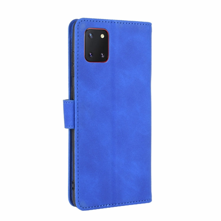 For Samsung Galaxy Note10 Lite /A81 Solid Color Skin Feel Magnetic Buckle Horizontal Flip Calf Texture PU Leather Case with Holder & Card Slots & Wallet