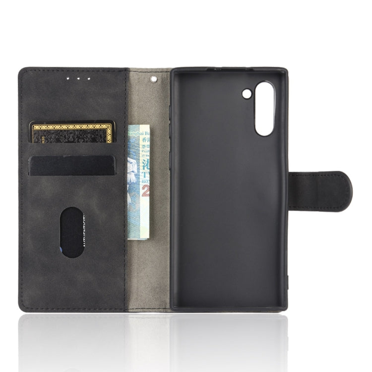For Samsung Galaxy Note10 Solid Color Skin Feel Magnetic Buckle Horizontal Flip Calf Texture PU Leather Case with Holder & Card Slots & Wallet