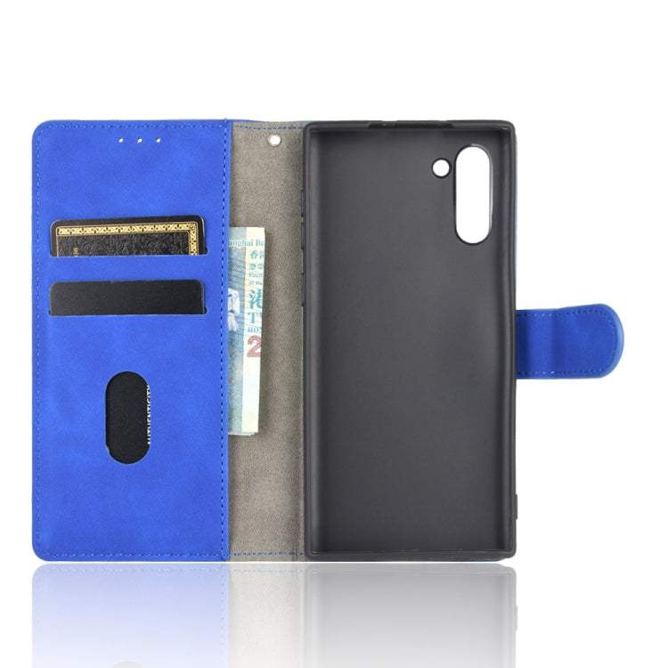 For Samsung Galaxy Note10 Solid Color Skin Feel Magnetic Buckle Horizontal Flip Calf Texture PU Leather Case with Holder & Card Slots & Wallet