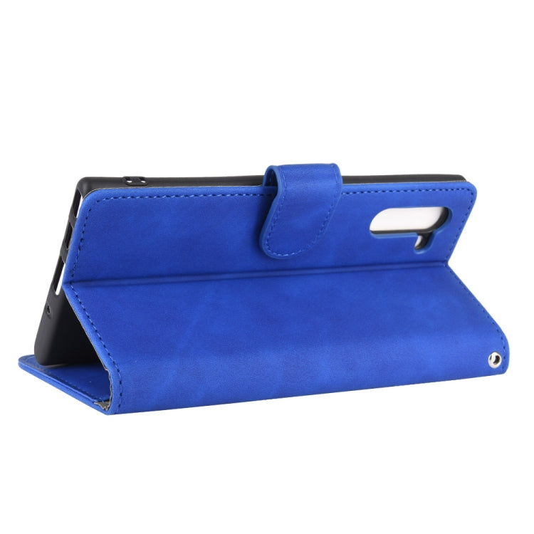 For Samsung Galaxy Note10 Solid Color Skin Feel Magnetic Buckle Horizontal Flip Calf Texture PU Leather Case with Holder & Card Slots & Wallet