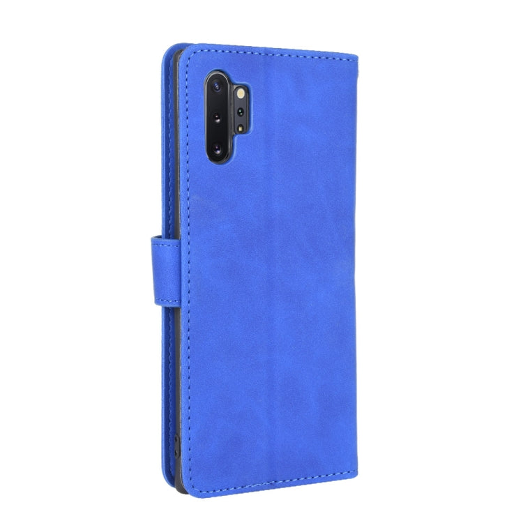 For Samsung Galaxy Note10 Plus Solid Color Skin Feel Magnetic Buckle Horizontal Flip Calf Texture PU Leather Case with Holder & Card Slots & Wallet