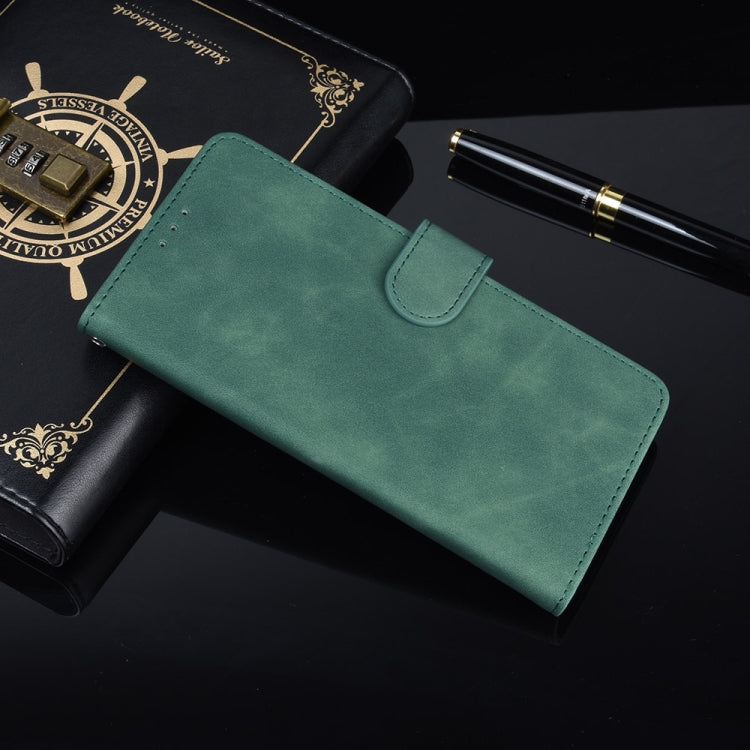 For Samsung Galaxy Note10 Plus Solid Color Skin Feel Magnetic Buckle Horizontal Flip Calf Texture PU Leather Case with Holder & Card Slots & Wallet