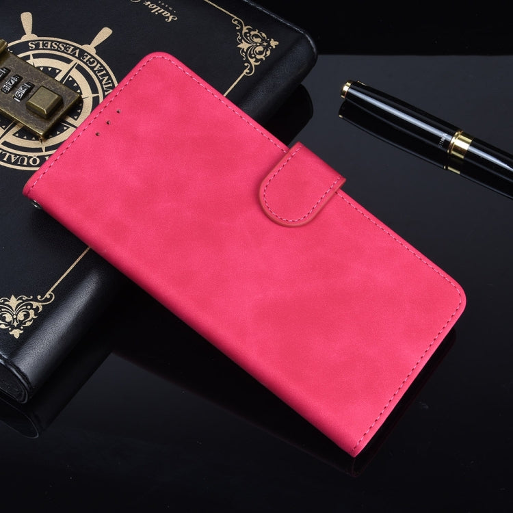 For Samsung Galaxy Note10 Plus Solid Color Skin Feel Magnetic Buckle Horizontal Flip Calf Texture PU Leather Case with Holder & Card Slots & Wallet