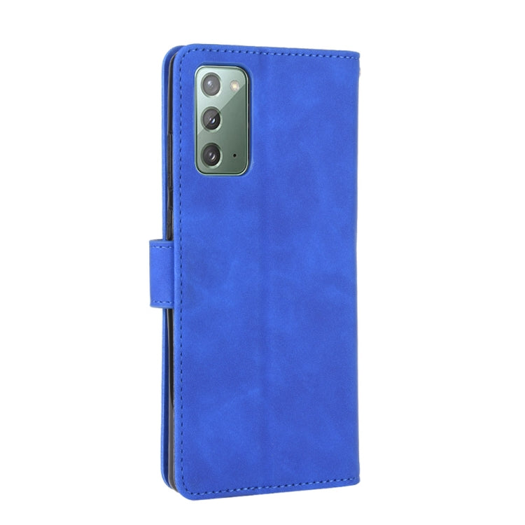 For Samsung Galaxy Note20 Solid Color Skin Feel Magnetic Buckle Horizontal Flip Calf Texture PU Leather Case with Holder & Card Slots & Wallet