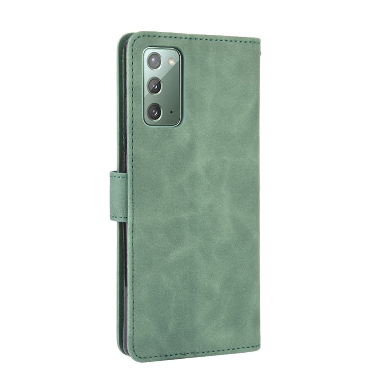 For Samsung Galaxy Note20 Solid Color Skin Feel Magnetic Buckle Horizontal Flip Calf Texture PU Leather Case with Holder & Card Slots & Wallet