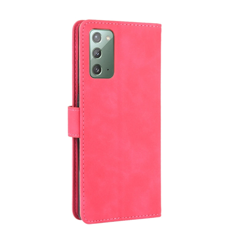 For Samsung Galaxy Note20 Solid Color Skin Feel Magnetic Buckle Horizontal Flip Calf Texture PU Leather Case with Holder & Card Slots & Wallet