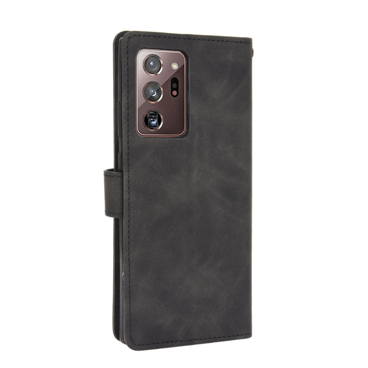 For Samsung Galaxy Note20 Ultra Solid Color Skin Feel Magnetic Buckle Horizontal Flip Calf Texture PU Leather Case with Holder & Card Slots & Wallet