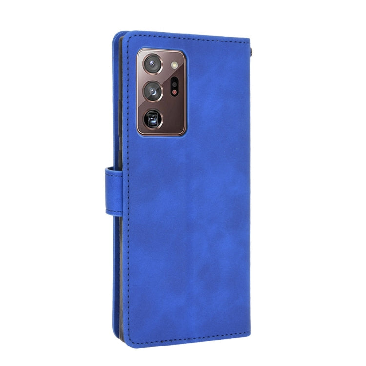 For Samsung Galaxy Note20 Ultra Solid Color Skin Feel Magnetic Buckle Horizontal Flip Calf Texture PU Leather Case with Holder & Card Slots & Wallet