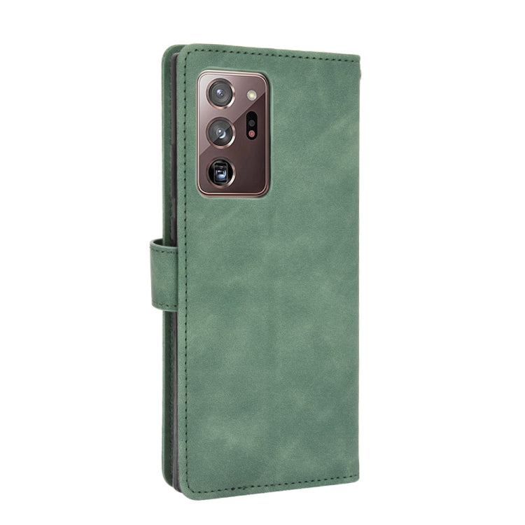 For Samsung Galaxy Note20 Ultra Solid Color Skin Feel Magnetic Buckle Horizontal Flip Calf Texture PU Leather Case with Holder & Card Slots & Wallet