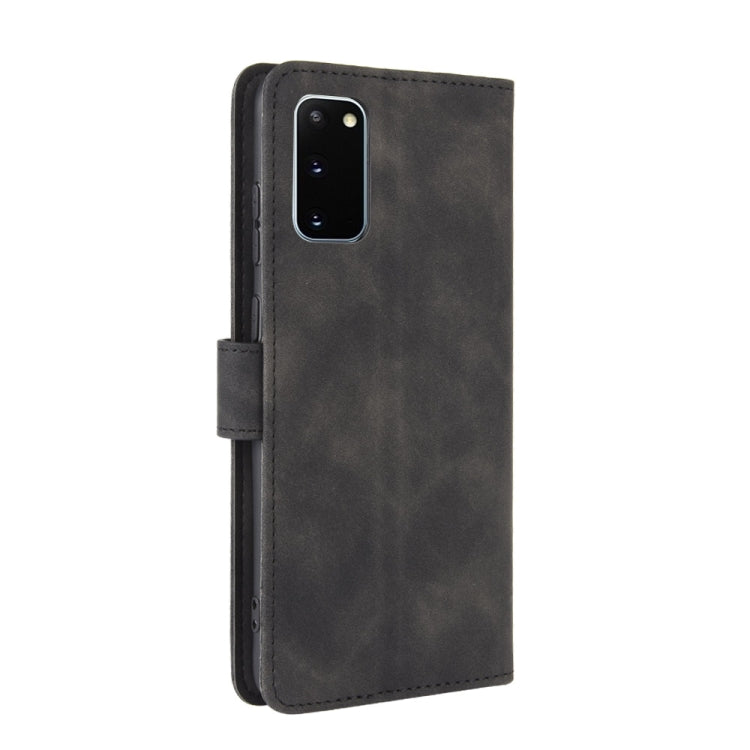 For Samsung Galaxy S20 5G Solid Color Skin Feel Magnetic Buckle Horizontal Flip Calf Texture PU Leather Case with Holder & Card Slots & Wallet