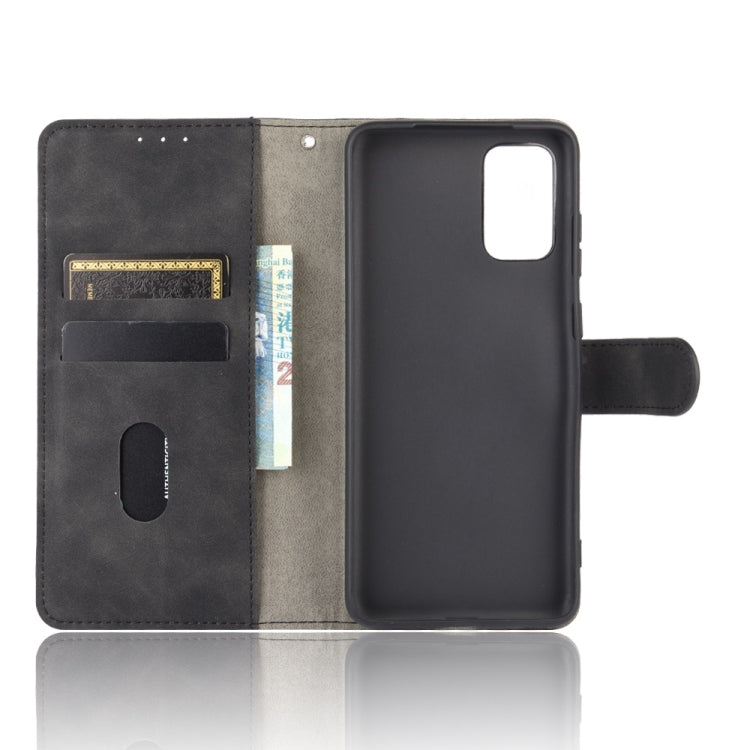 For Samsung Galaxy S20 5G Solid Color Skin Feel Magnetic Buckle Horizontal Flip Calf Texture PU Leather Case with Holder & Card Slots & Wallet