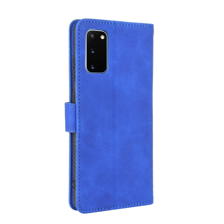 For Samsung Galaxy S20 5G Solid Color Skin Feel Magnetic Buckle Horizontal Flip Calf Texture PU Leather Case with Holder & Card Slots & Wallet