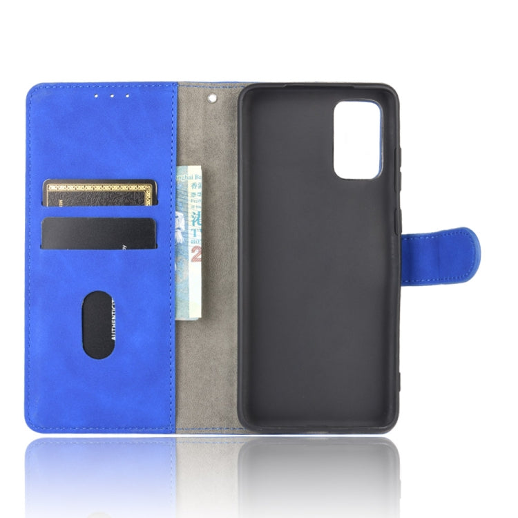 For Samsung Galaxy S20 5G Solid Color Skin Feel Magnetic Buckle Horizontal Flip Calf Texture PU Leather Case with Holder & Card Slots & Wallet