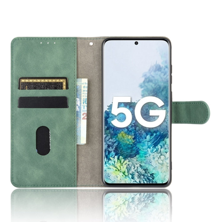 For Samsung Galaxy S20 5G Solid Color Skin Feel Magnetic Buckle Horizontal Flip Calf Texture PU Leather Case with Holder & Card Slots & Wallet