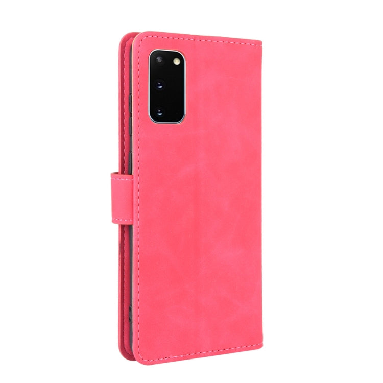 For Samsung Galaxy S20 5G Solid Color Skin Feel Magnetic Buckle Horizontal Flip Calf Texture PU Leather Case with Holder & Card Slots & Wallet