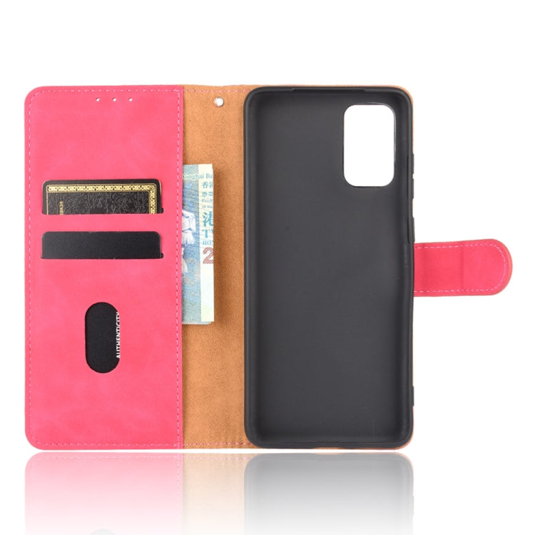 For Samsung Galaxy S20 5G Solid Color Skin Feel Magnetic Buckle Horizontal Flip Calf Texture PU Leather Case with Holder & Card Slots & Wallet